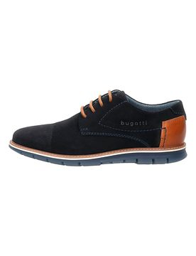Scarpe Stringate Blu con Tomaia Traforata in Pelle 3319711K 44