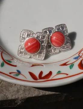 Red flower vintage classic earrings for women - Aliexpress - FashionsVida