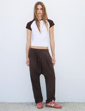 Pantaloni Baggy Da Gaucho Con Cordoncino