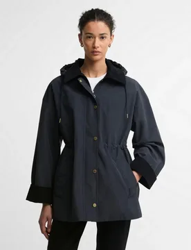 Chaqueta de mujer corta impermeable con capucha desmontable - Barbour - FashionsVida