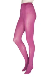 Pair Fuschia 60 Denier Opaque Tights Ladies Medium - - Pink - Size: Medium