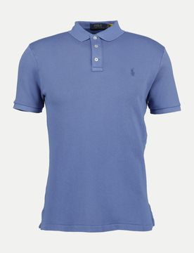 Polo Poloshirt mit Logo-Stickerei Blau S