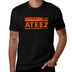 Orange CODE ATEEZ T-Shirt Urban Style Casual Short Sleeve Top