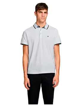 Polo à Manches Courtes Epaulos White XL - Jack & jones - FashionsVida