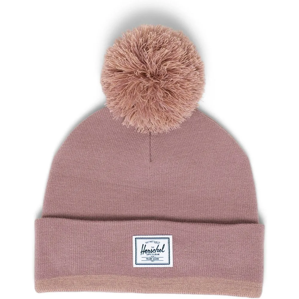 Gorro mujer de punto acanalado con borla - Herschel - FashionsVida