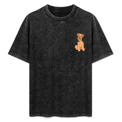 Welsh Terrier Dog T-Shirt Work Wear Simple Tee Shirt