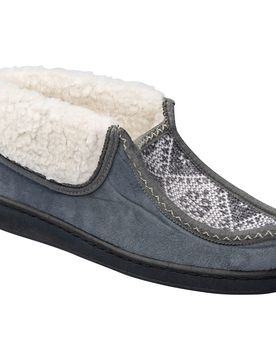 Hüttenschuh, gemustert 40 grau
