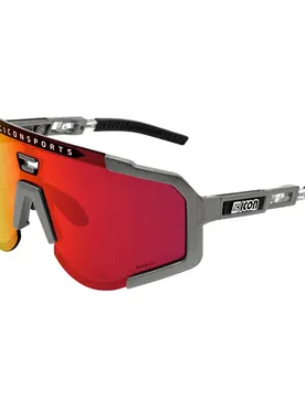 Occhiali Da Sole Polarizzati Aeroscope Anthracite Grey / Red
