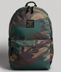 Superdry Damen Montana Rucksack mit Print Grün - Größe: One Größe