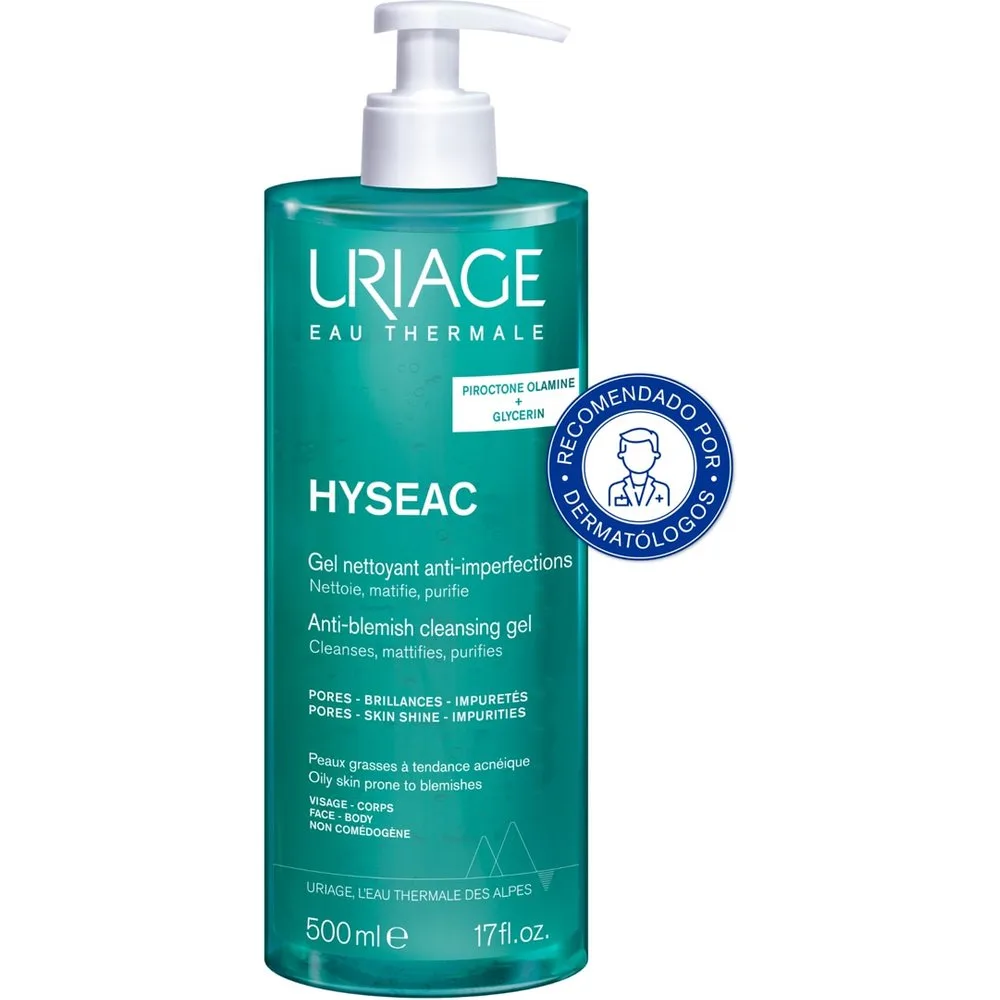 Gel Limpiador Hyséac 500 ml - Uriage - FashionsVida