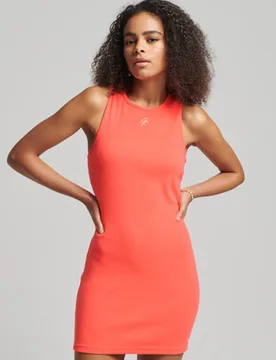 Superdry Damen Surplus Jerseykleid Koralle - Größe: 40 - 49.99 - FashionsVida