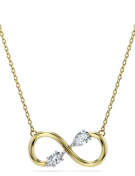 Pendente Eternity, Diamanti creati in laboratorio 0,35 ct tw, Forme miste, Oro giallo 18 K OS - Swarovski - FashionsVida