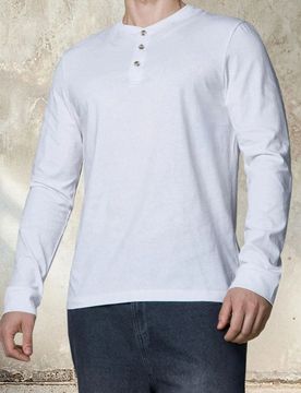 Maglietta a maniche lunghe - bianco
