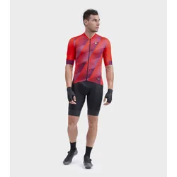 Maglia ciclismo PR-R SQUARE rosso