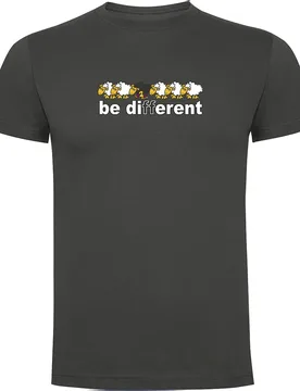 T-shirt à Manches Courtes Be Different Train Dark Grey XL - Kruskis - FashionsVida