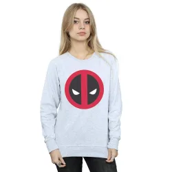 Deadpool Large Clean Logo Sweatshirt - Grey - Size: S