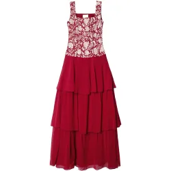 Vestido largo de tirantes con lino