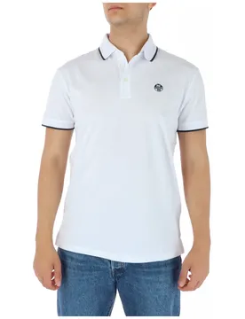 Herren Polo Weiß 350478