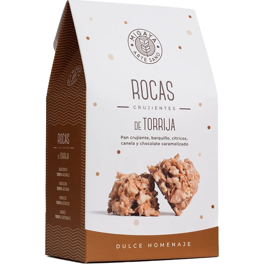 Bombón de roca crujiente sabor a torrija - Migaya - FashionsVida