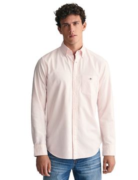 Gant Camisa Regular Fit rosa S