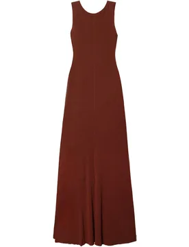 Vestido de punto canalé evasé de mujer - The-Are - FashionsVida