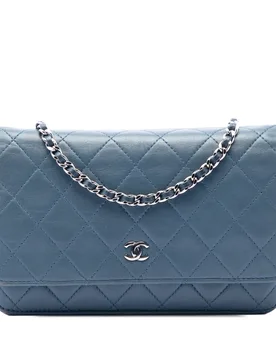 CC Quilted Lambskin Wallet On Chain - Chanel - FashionsVida