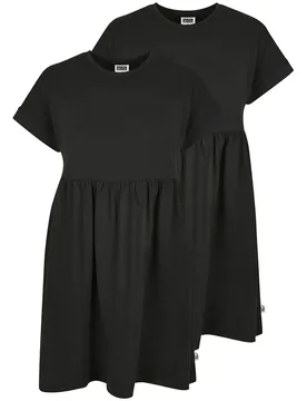 Robe à Manches Courtes Tb5040a 2 Unités Black / Black S - Urban classics - FashionsVida