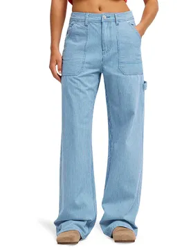 Jeans A Vita Alta Howlin Rails Coconut Milk Denim Stripe 26