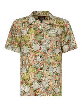 Camicia stampata con fili di marea