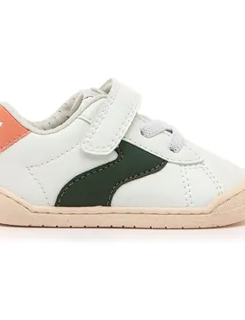 Sneaker Respect White / Bottle Green / Pink EU 26