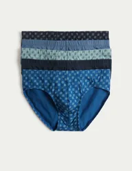 Pack Pure Cotton Cool & Fresh™ Slips Blue Mix male
