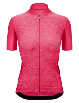 Maglia A Maniche Corte Colore Puro Raspberry - Santini - FashionsVida