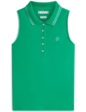 Polo de mujer sin mangas con logo TH Script en el pecho - Tommy Hilfiger - FashionsVida