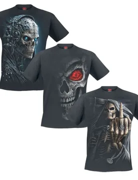 Rockabilly T-Shirt - Skull T-Shirt Bundle - S bis 4XL - für Männer - Größe L - multicolor - Männer - male - Spiral - FashionsVida