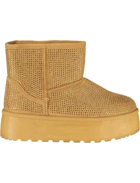 Damen PELZSTIEFEL Braun 9266_MACAMEL