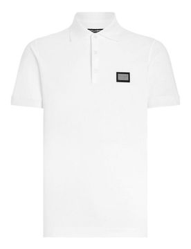 Polo In Cotone Con Etichetta