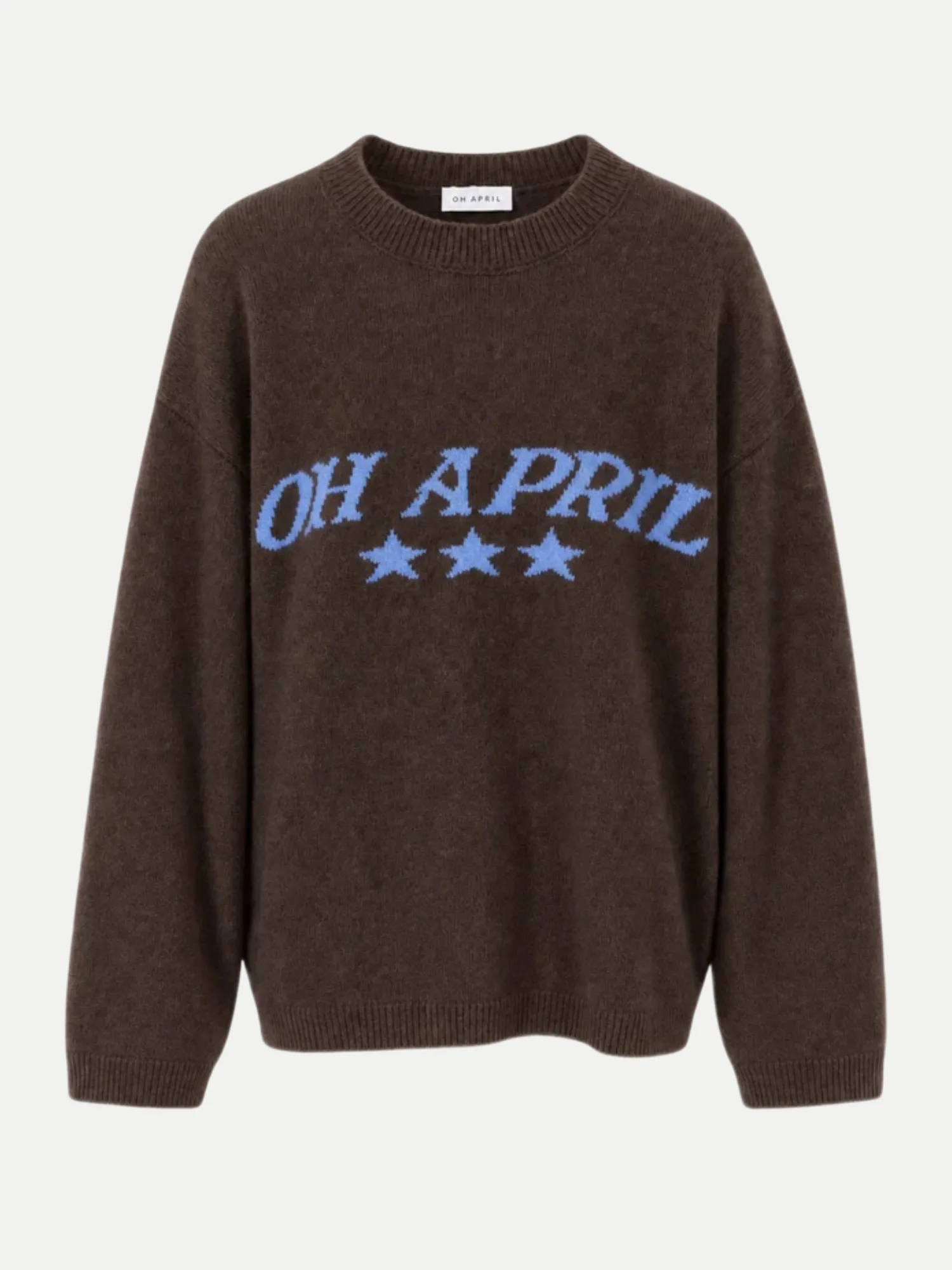 Oversized Strickpullover Moani Braun M - OH APRIL - FashionsVida