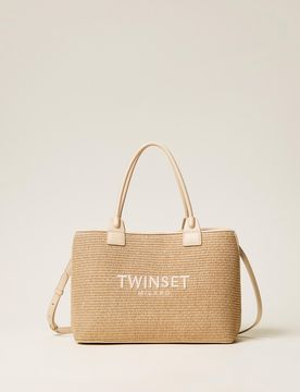 Twinset Cabas effet raphia