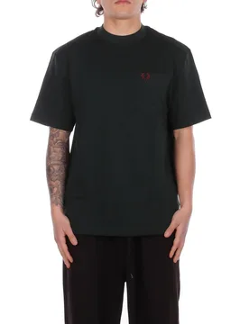 Uomo t-shirt m2408 30a fp pocket detail t-shirt verdone - Fred perry - FashionsVida