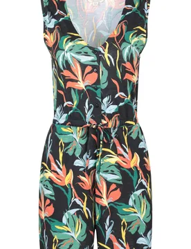 Women's 'Bahamas' Lightweight Sleeveless Adjustable Waist Comfortable Playsuit in Black Size: 16 - Black - Size: 16 - Mountain Warehouse - FashionsVida