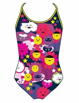 Maillot De Bain à Fines Bretelles Happy Flowers