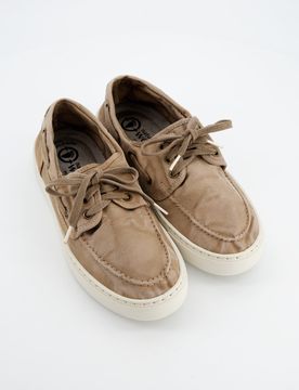 Zapatillas De Lona Beige Lavado - , 40