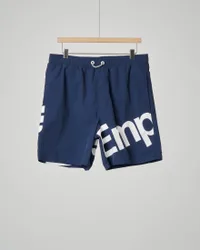 Boxer mare blu con maxi-logo scritta e aquila 4-12 anni