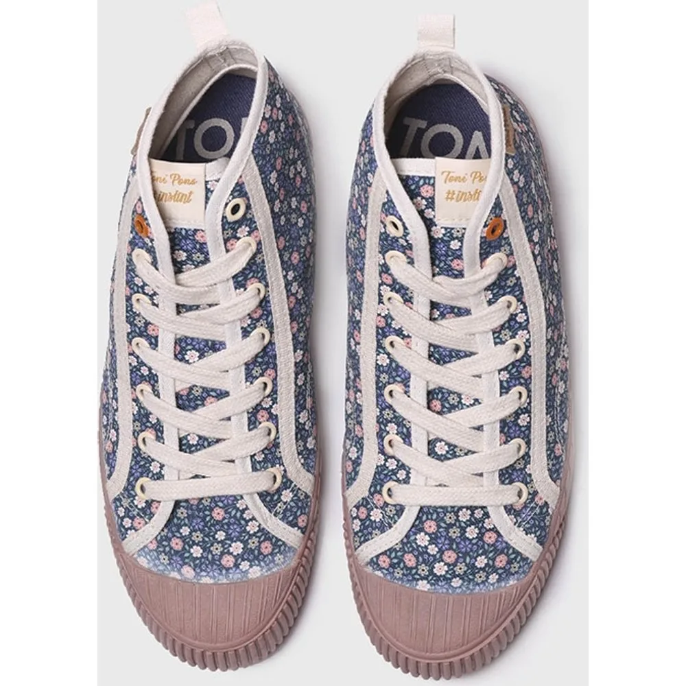 Zapatillas de lona de mujer de tejido con cordones - Toni Pons - FashionsVida