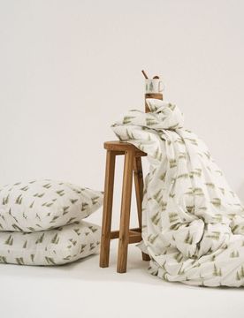 Set biancheria da letto in cotone - panna