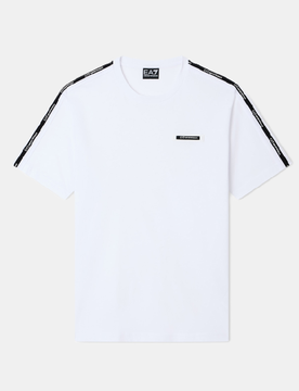 T-shirt con logo spalle uomo bianco