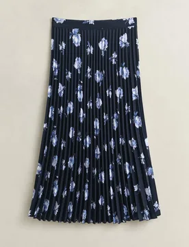 Falda midi plisada de flores - Gant - FashionsVida