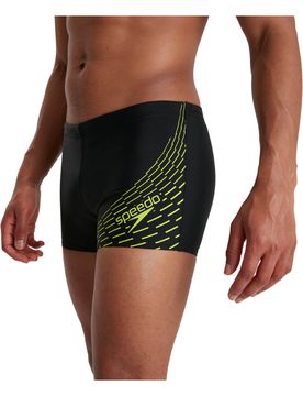 Medley logo aquashort bañador natación hombre Negro (30)