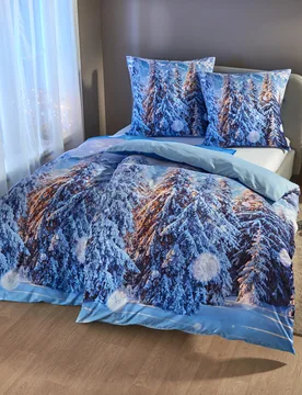 Wendebettwäsche "Winterwald", 2-tlg - 3Pagen - FashionsVida
