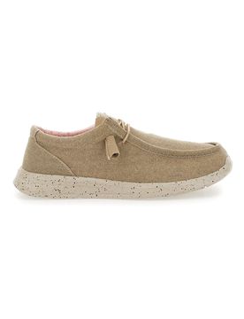 Mocassini Beige in Tela da Uomo 1147 36